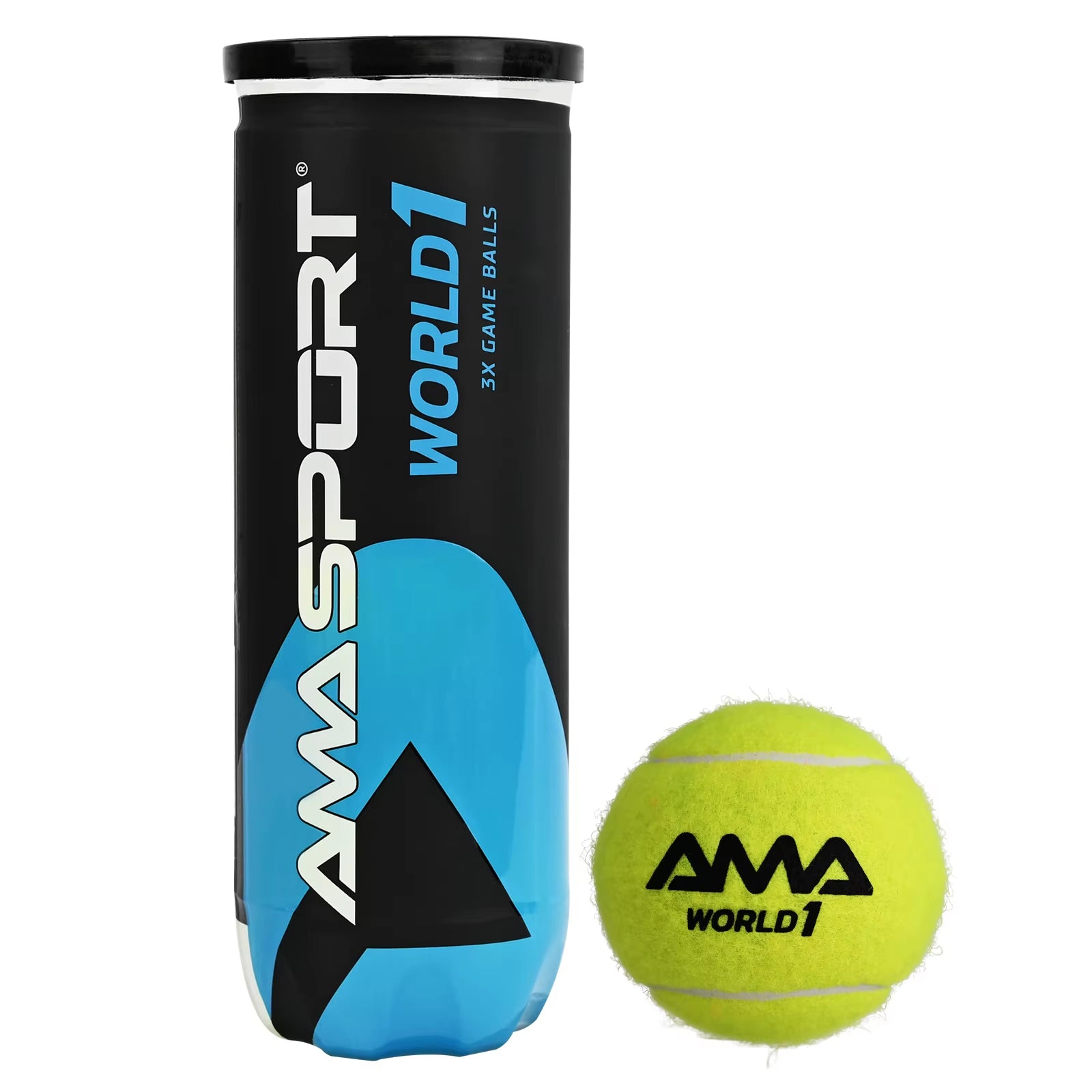 World Padel Balls 1Can 3 Balls–Optimal Bounce Padel Balls for Professional and Amateur Players Tennis Ball