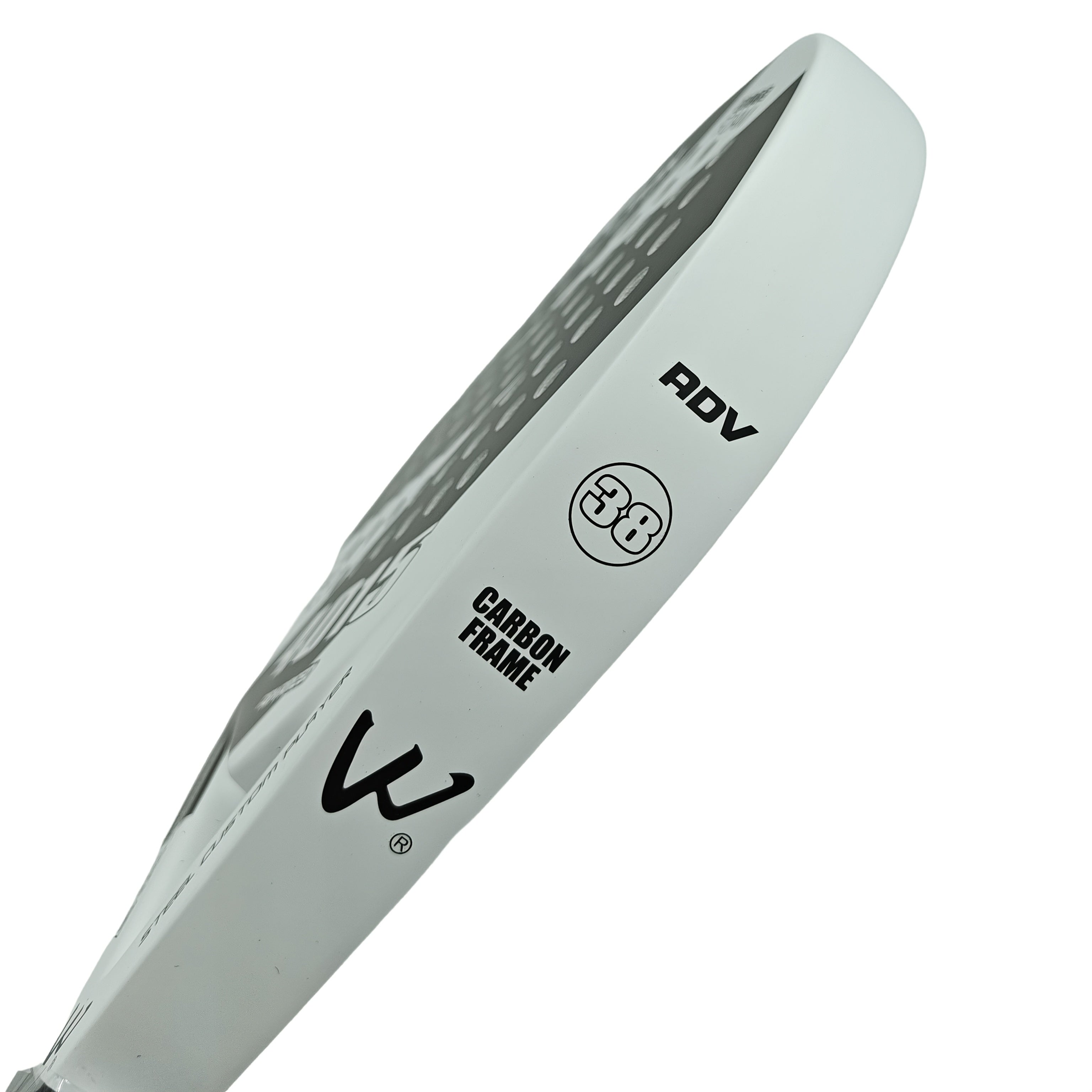 Raqueta de padel CWIN hecha de fibra de carbono con cara de EVA suave, completa con una bolsa para paleta